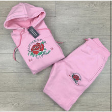 Load image into Gallery viewer, Plush Pink "Rose" Jogging Suit (Women’s)